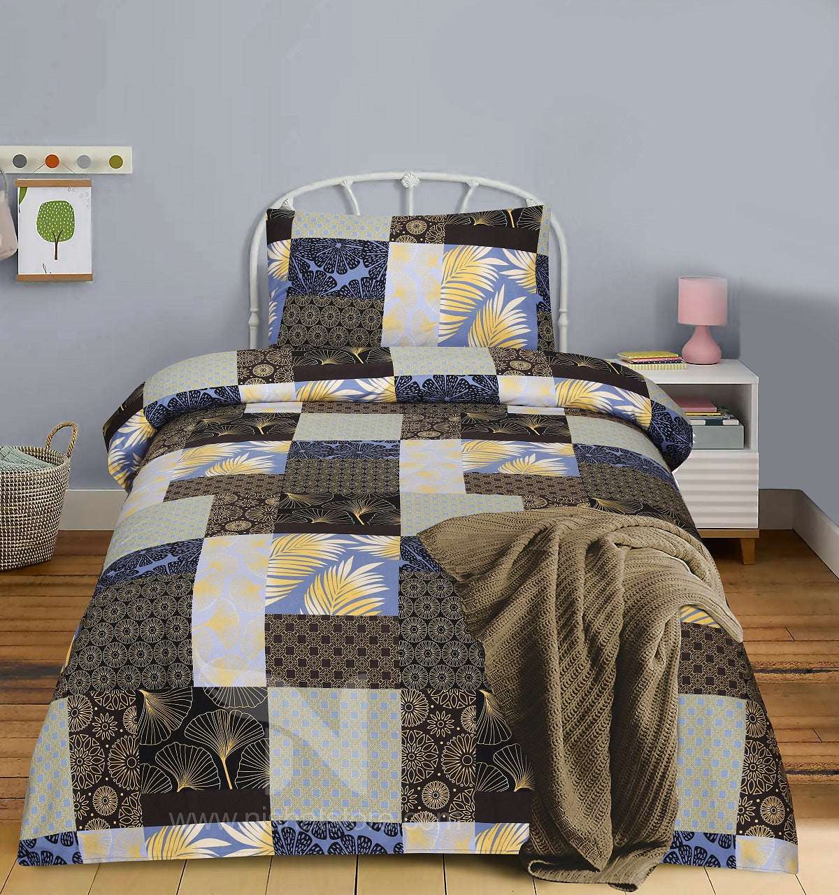 Single Bed Sheet Design 802 - Nishat Creative Store