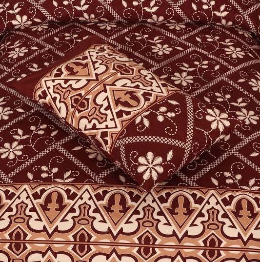 Single Bed Sheet Design 803 - Nishat Creative Store