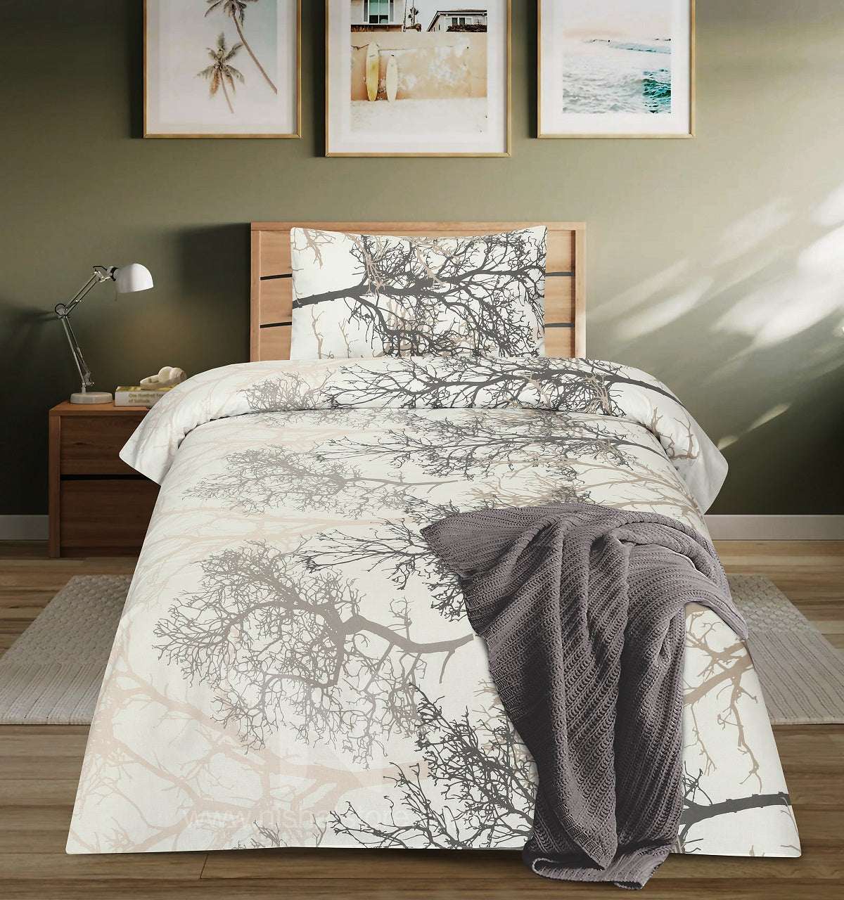 Single Bed Sheet Design 806 - Nishat Creative Store