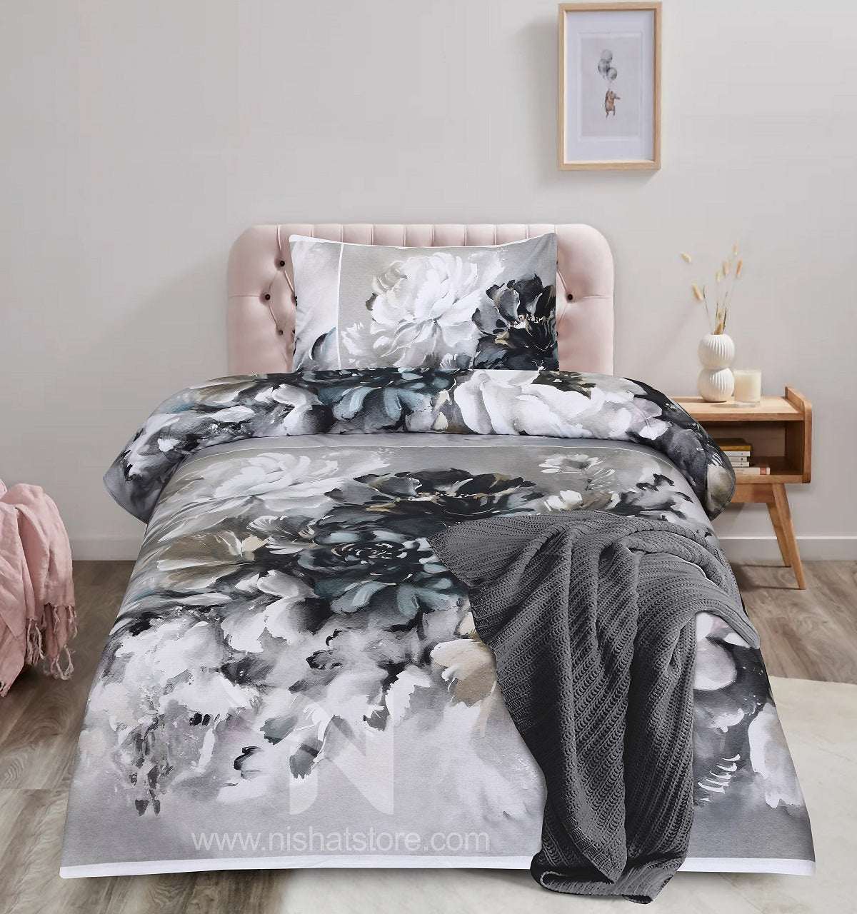 Single Bed Sheet Design 807 - Nishat Creative Store