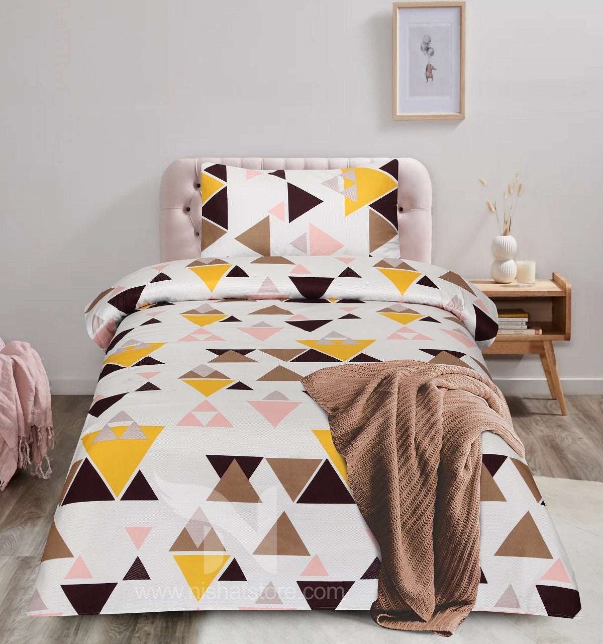 Single Bed Sheet Design 813 - Nishat Creative Store