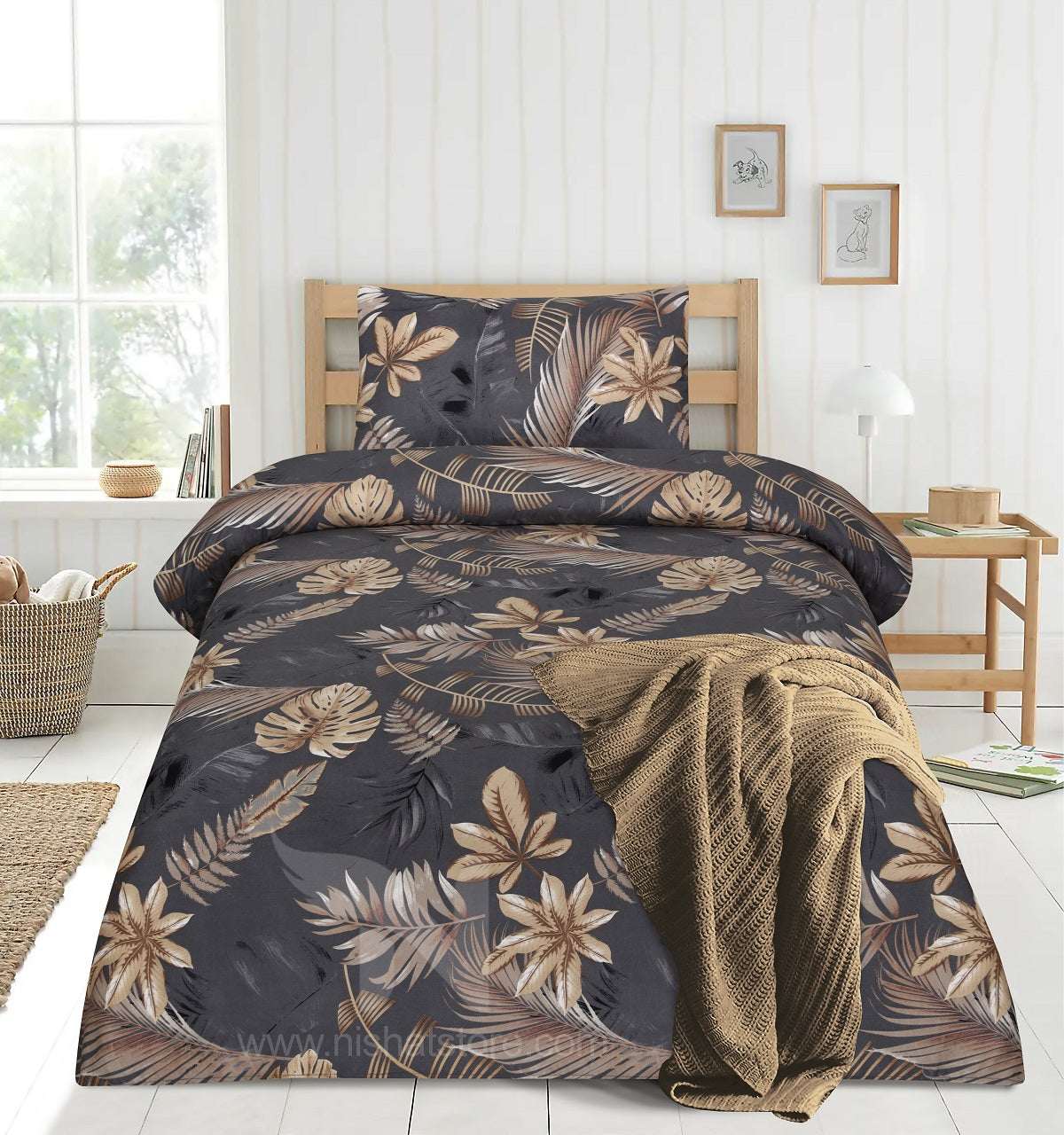 Single Bed Sheet Design 821 - Nishat Creative Store