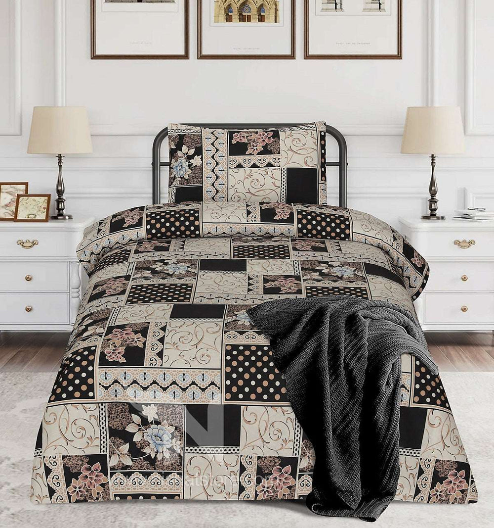 Single Bed Sheet Design 828 - Nishat Creative Store