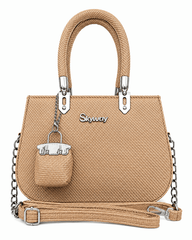 Skyway Woven Texture Top Handle Satchel Bag - Nishat Creative Store