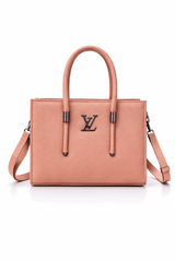 Soft Pink Vegan Leather Satchel - Nishat Creative Store