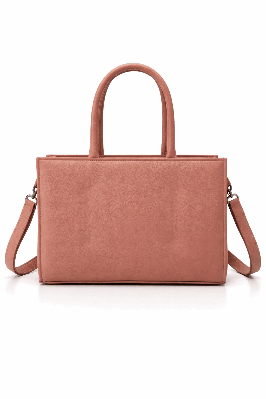 Soft Pink Vegan Leather Satchel - Nishat Creative Store