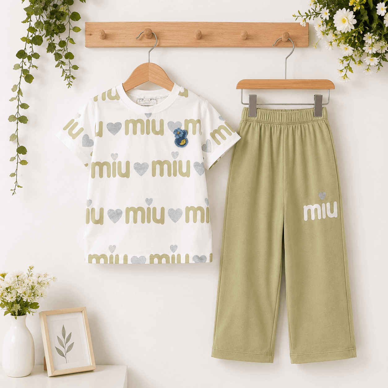 Sunny Heart Girls Lounge Set