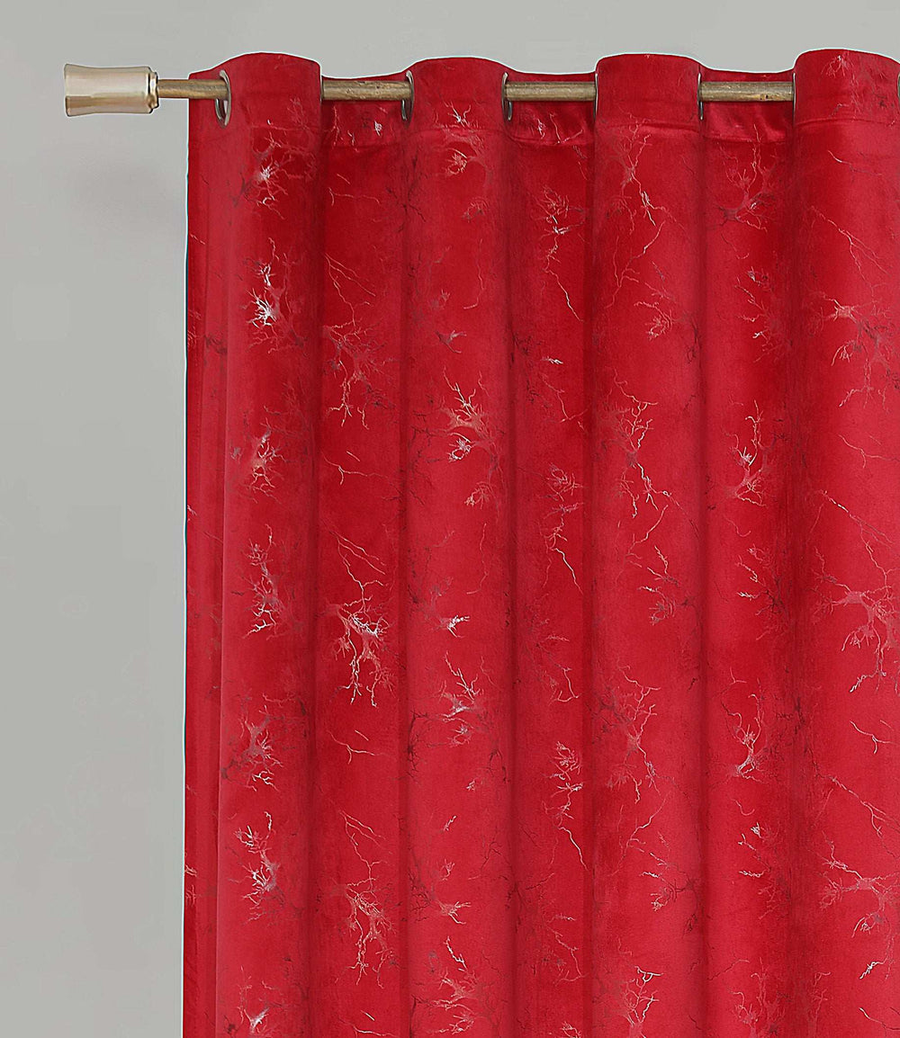 Texture Velvet Curtains Pack of 2 Design  070 - Nishat Creative Store