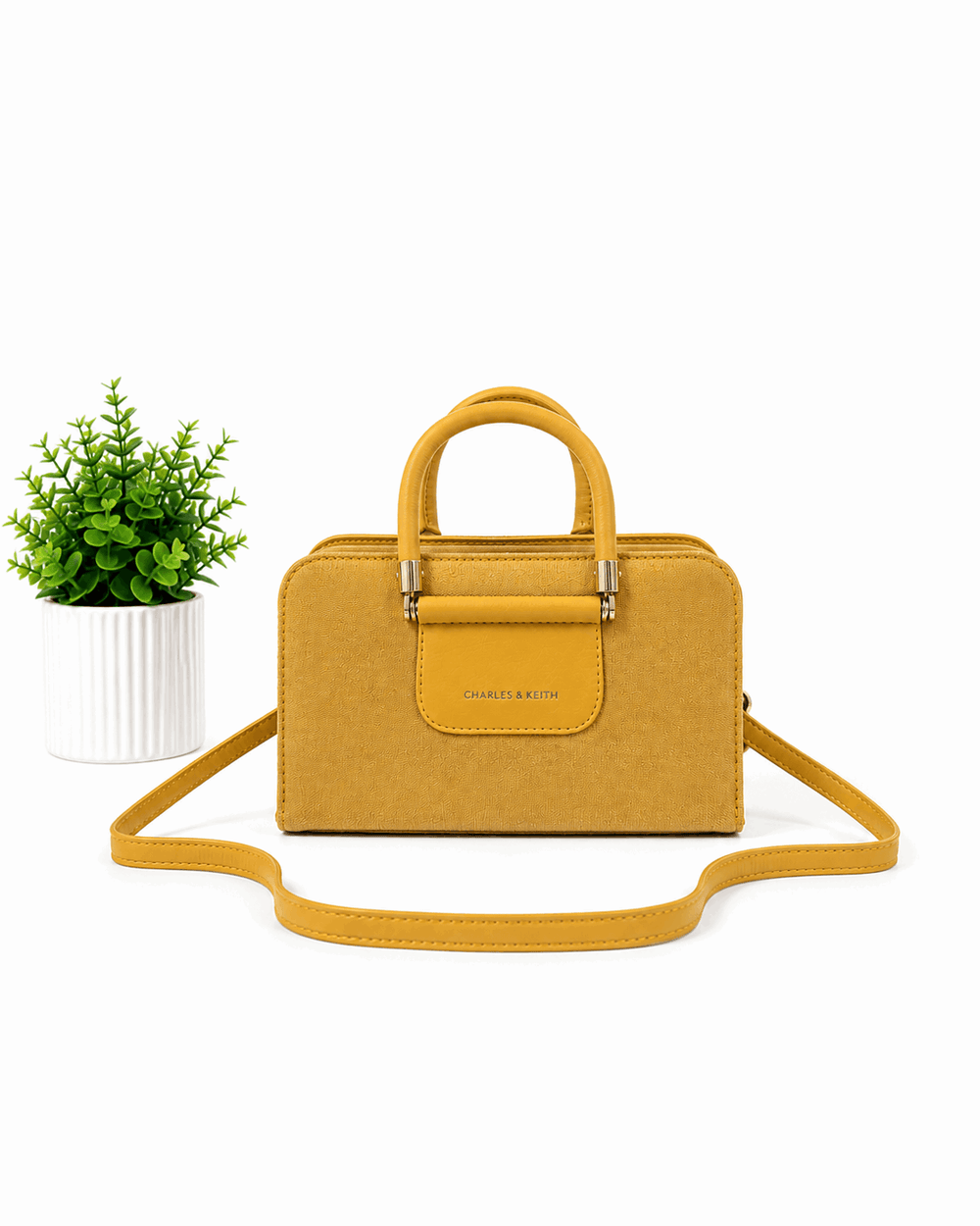 Textured Top Handle Handbag - Nishat Creative Store