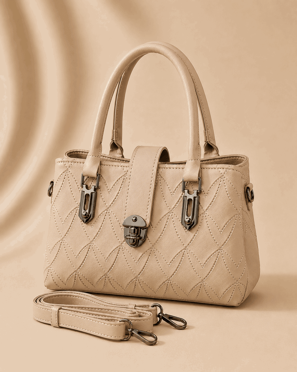 The Crown Quilt Satchel - Nishat Creative Store
