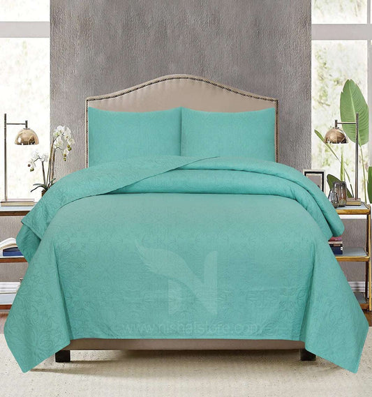 Ultrasonic Quilted Bedspread 3 PCS Design  121 - Nishat Creative Store