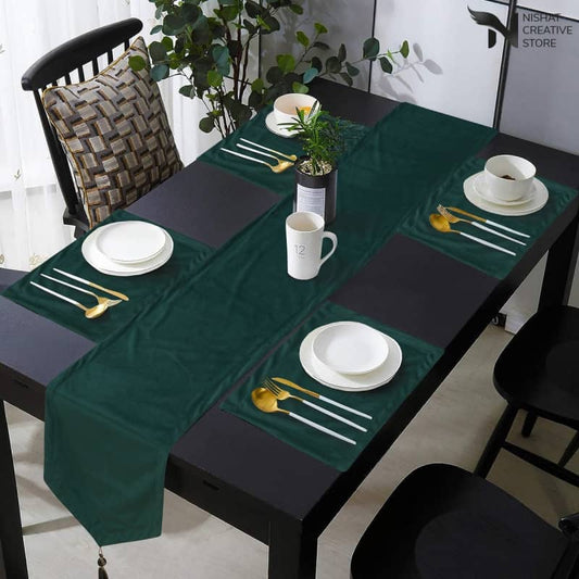 Velvet Table Runner Set NC 124 - Nishat Creative Store